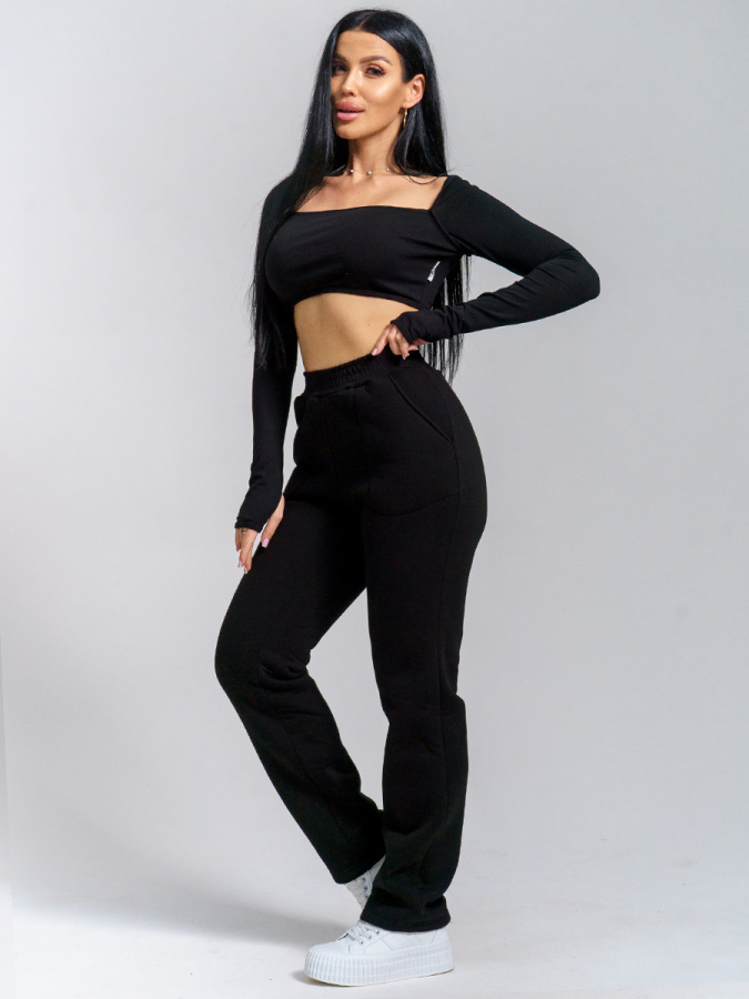 Зара(чёрный) брюки