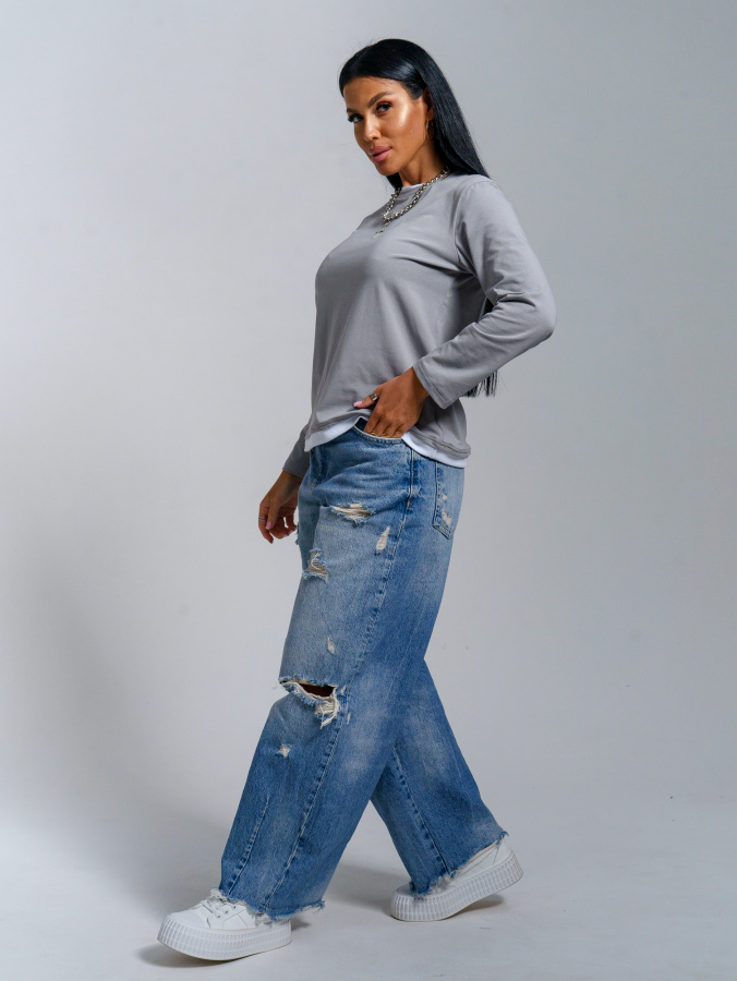 Рига(серый) лонгслив