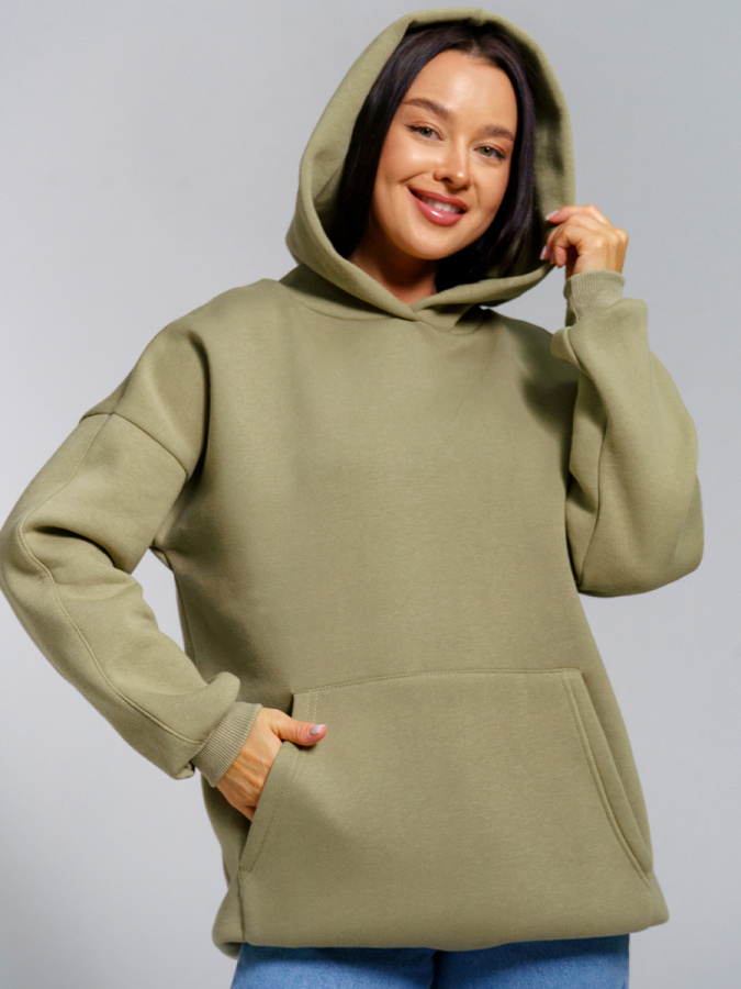 Перфект(олива) толстовка(худи)