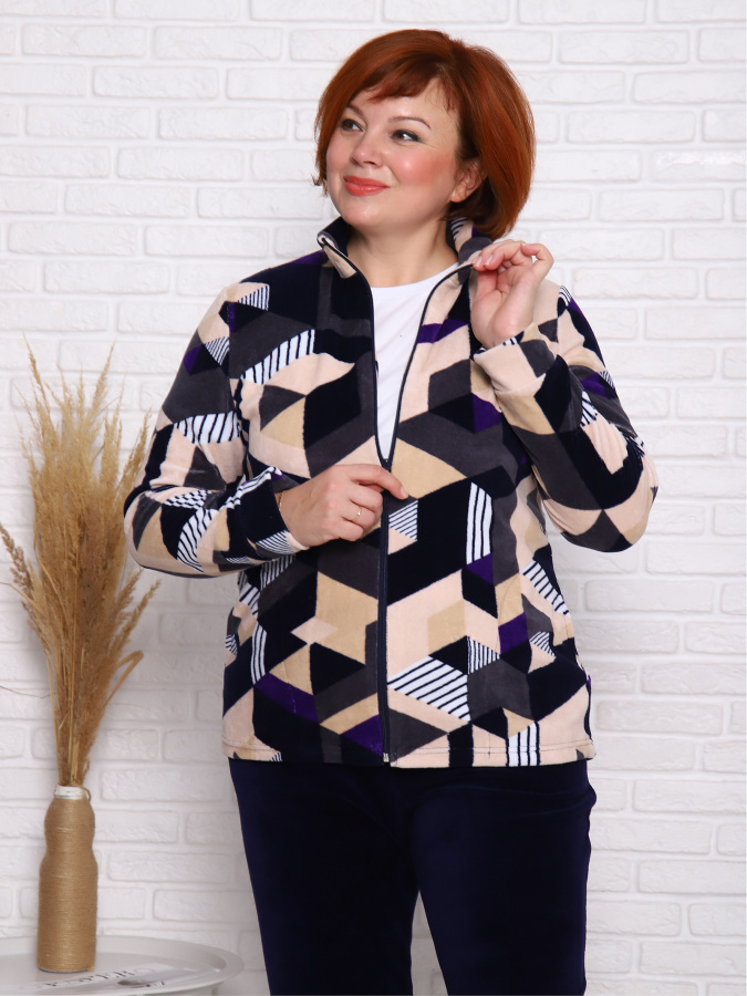 Форсаж(ромбы фиолет) толстовка