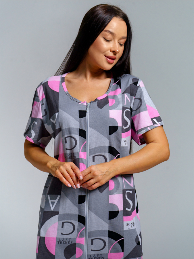 Грация(серый) халат