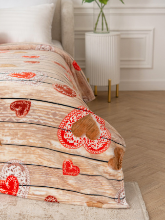 Сердцеедка плед велсофт