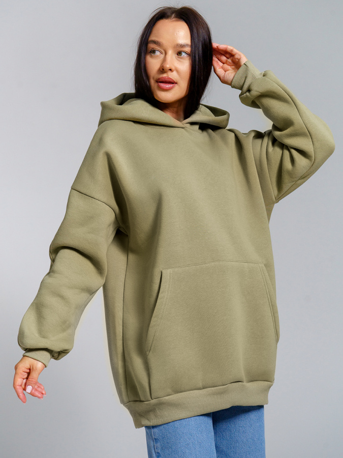 Перфект(олива) толстовка(худи)