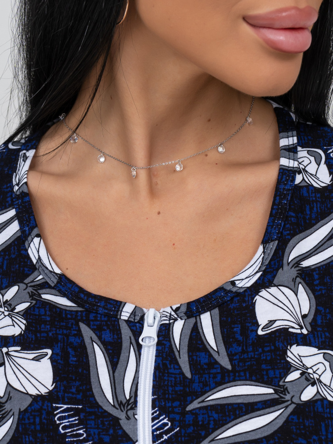 Зая (индиго) халат