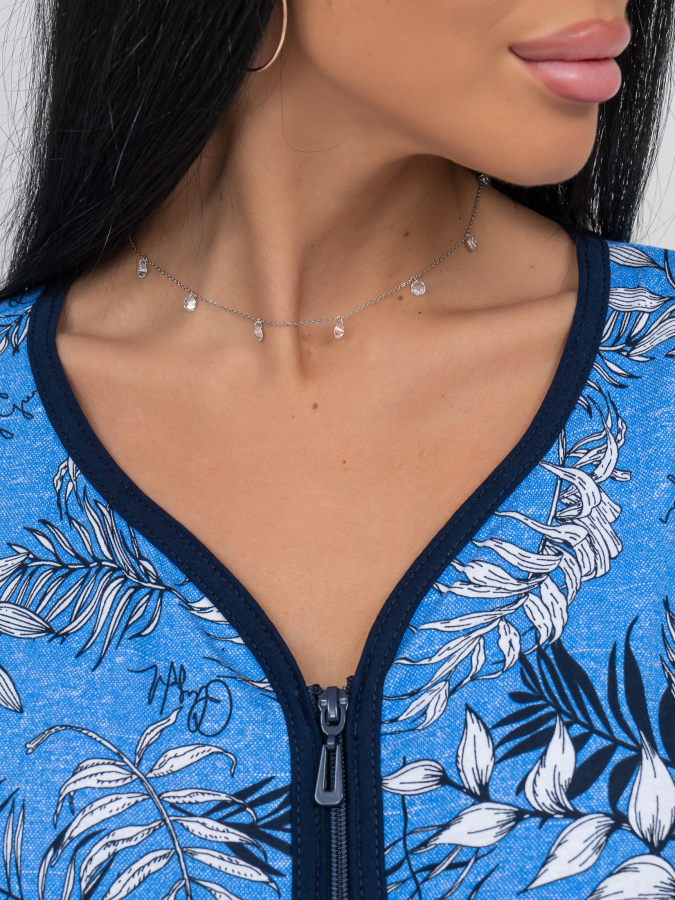 Ажур(голубой) халат