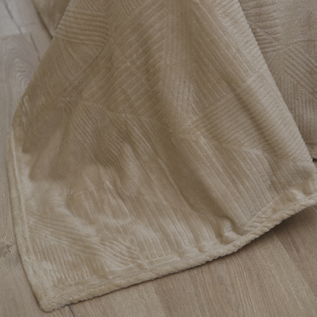 Графика(беж) плед велсофт