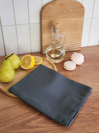 Полотенце вафельное однотонное