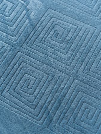 Ромбы(морская волна) плед велсофт