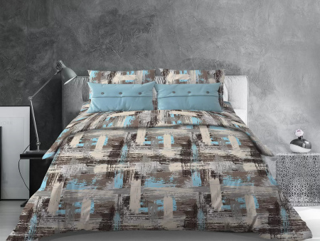 Гранж(бирюзовый) КПБ бязь