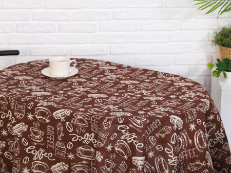 Скатерть рогожка "Кофе"