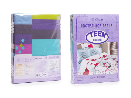 Котики КПБ поплин подростковый