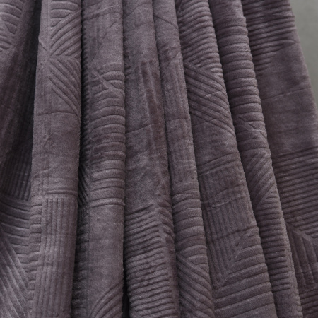 Графика(лиловый) плед велсофт