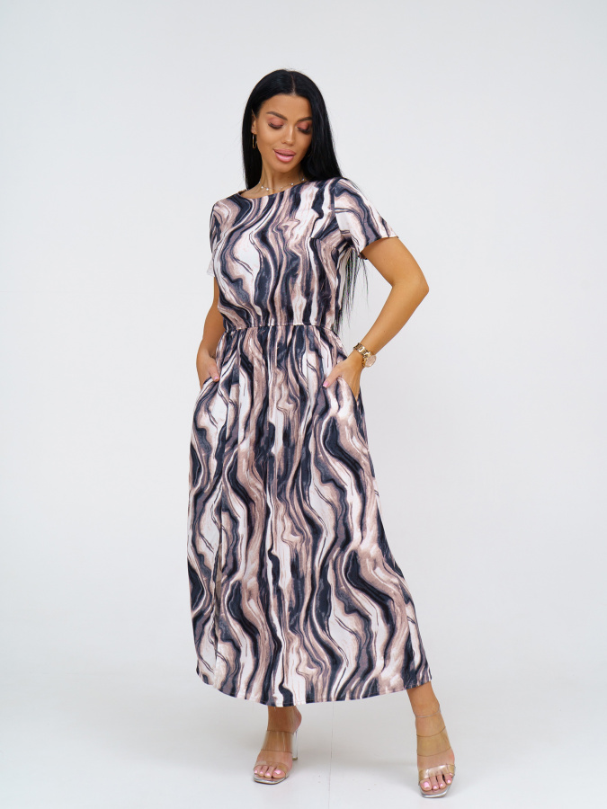 Ассоль(волна серый) платье