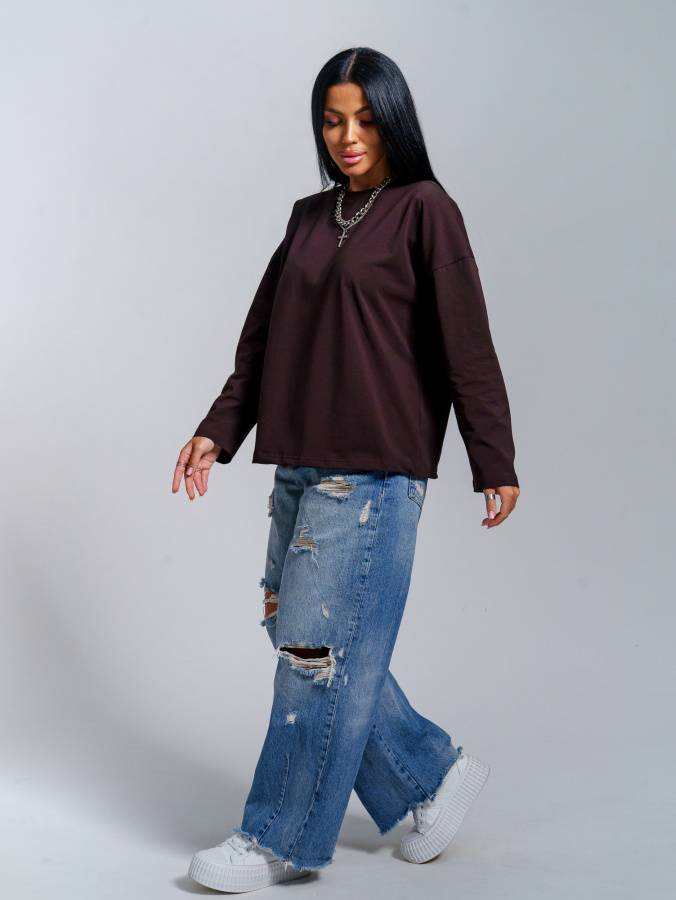 Лика(шоколад) лонгслив