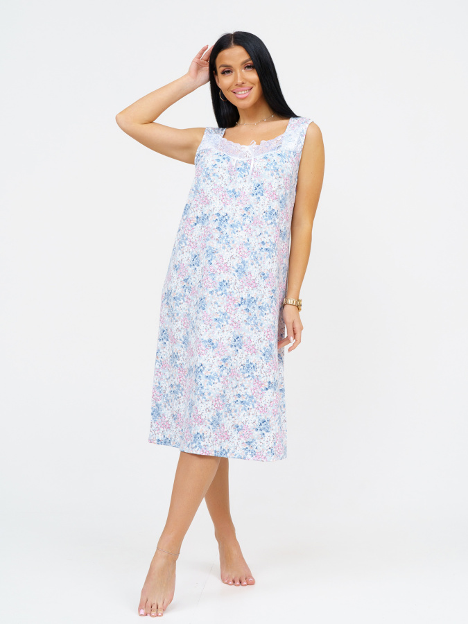 Анжелика(голубой) сорочка ноч.