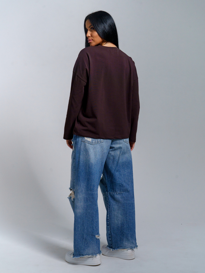 Лика(шоколад) лонгслив