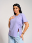 Асимметрия(лаванда) футболка