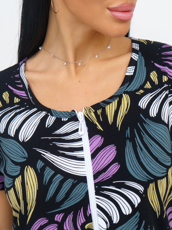 Пальма(фиолет) халат