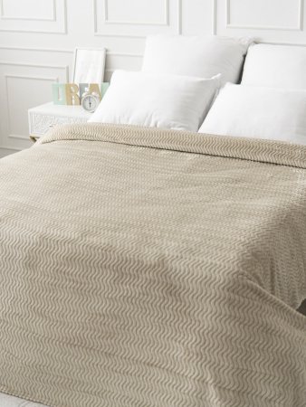 Океан(беж) Плед велсофт