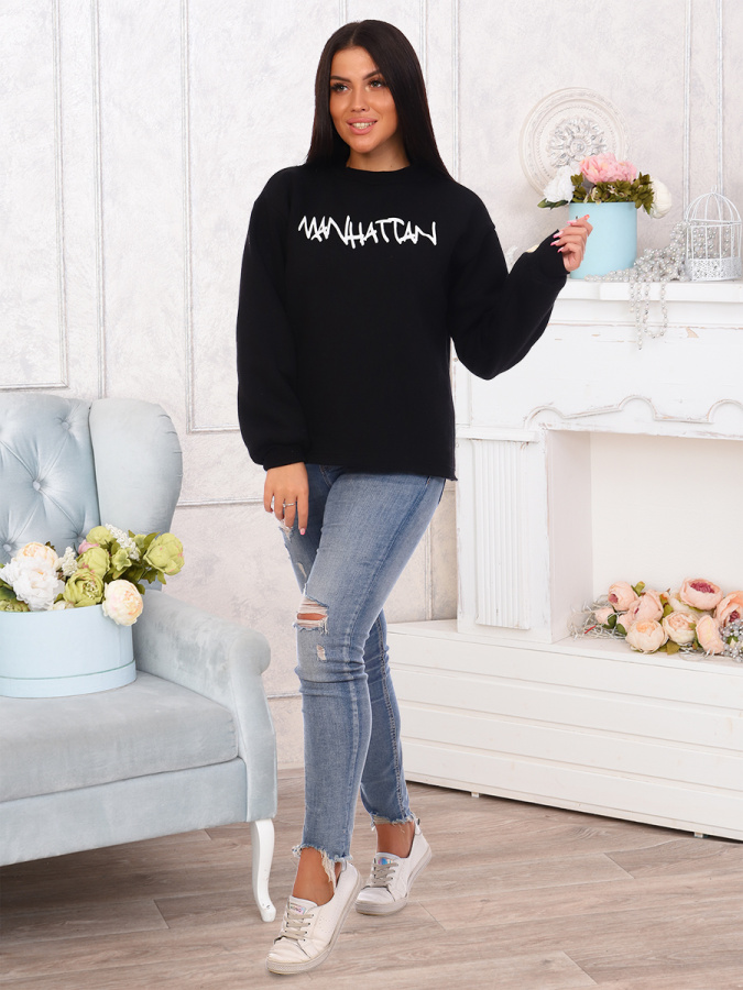 Манхэттен (черная) толстовка