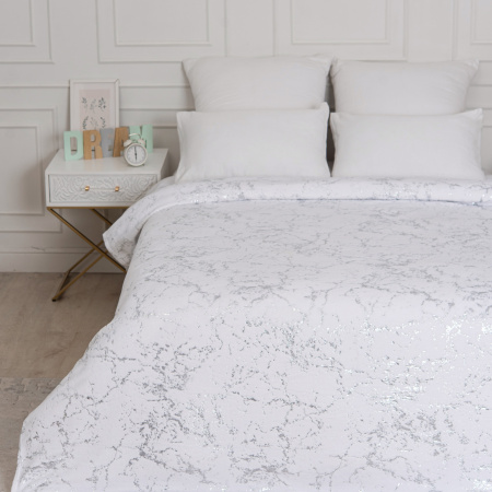 Мрамор(бел) плед велсофт