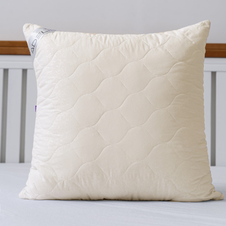Подушка стеганая файбер м/ф (беж)
