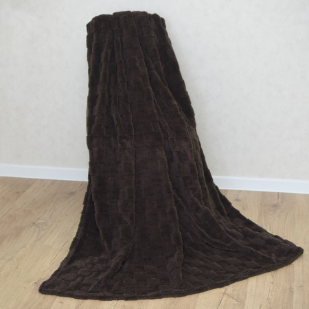 Домино(шоколад) Плед велсофт