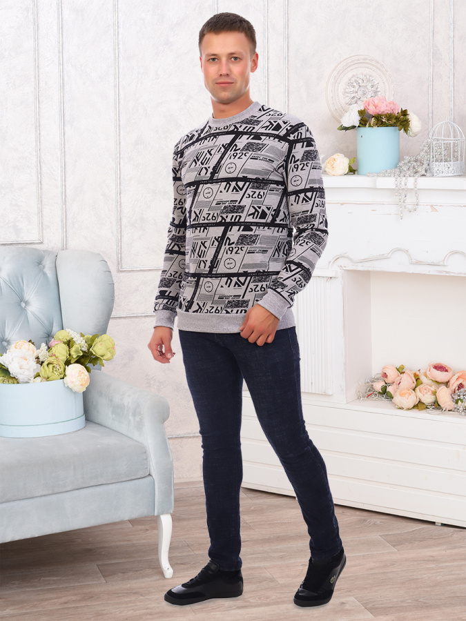 Терри (меланж) толстовка