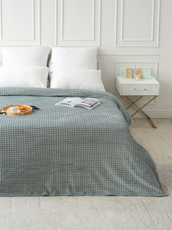 Мозаика(серебро) плед велсофт