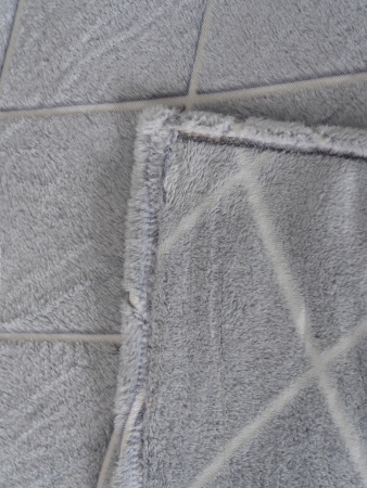 Клетка(пепел) плед велсофт