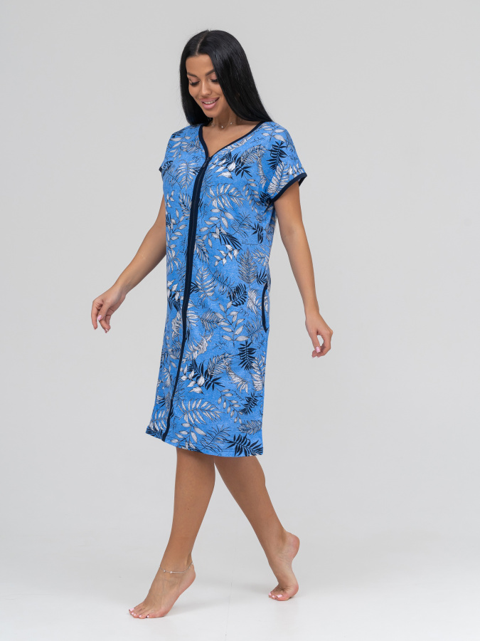 Ажур(голубой) халат