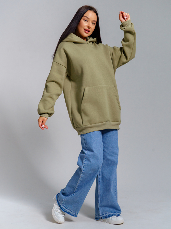 Перфект(олива) толстовка(худи)