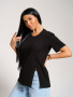 Асимметрия(черный) футболка
