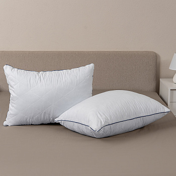 Подушка "Уют" микрофибра, кант(васил)50*70