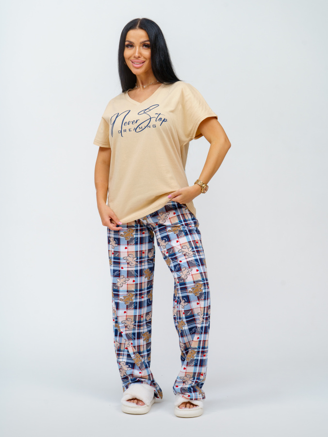 Фиеста(бежевый) пижама