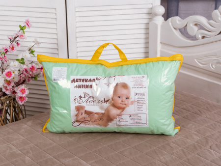 Подушка "Бамбук" микрофибра (зел) детская