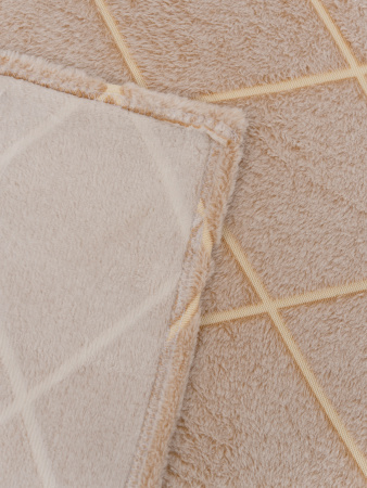 Клетка(песчаное облако) плед велсофт