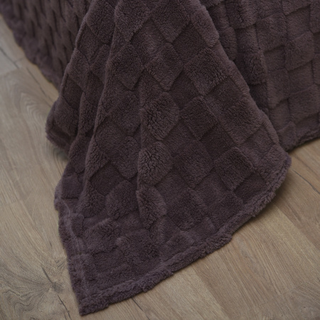 Домино(сухая роза) Плед велсофт