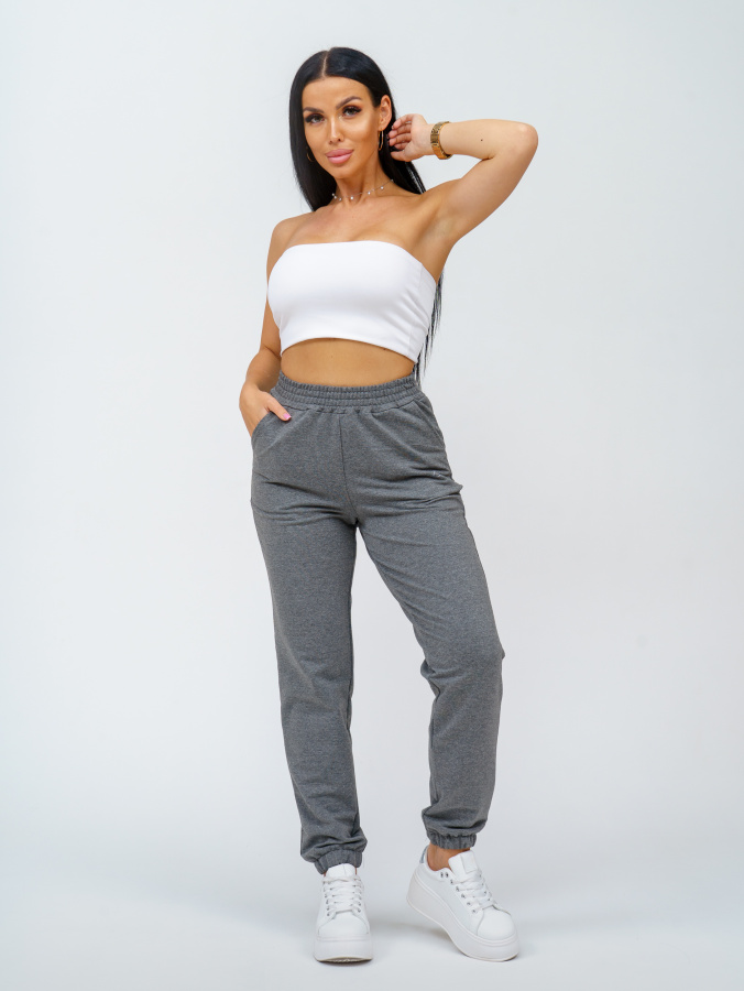 Акцент(темно-серый меланж) брюки