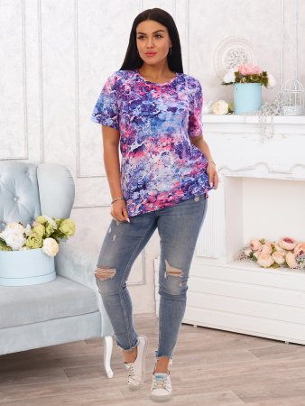 Абстракция (фиолет) футболка женская Абстракция (фиолет) футболка женская