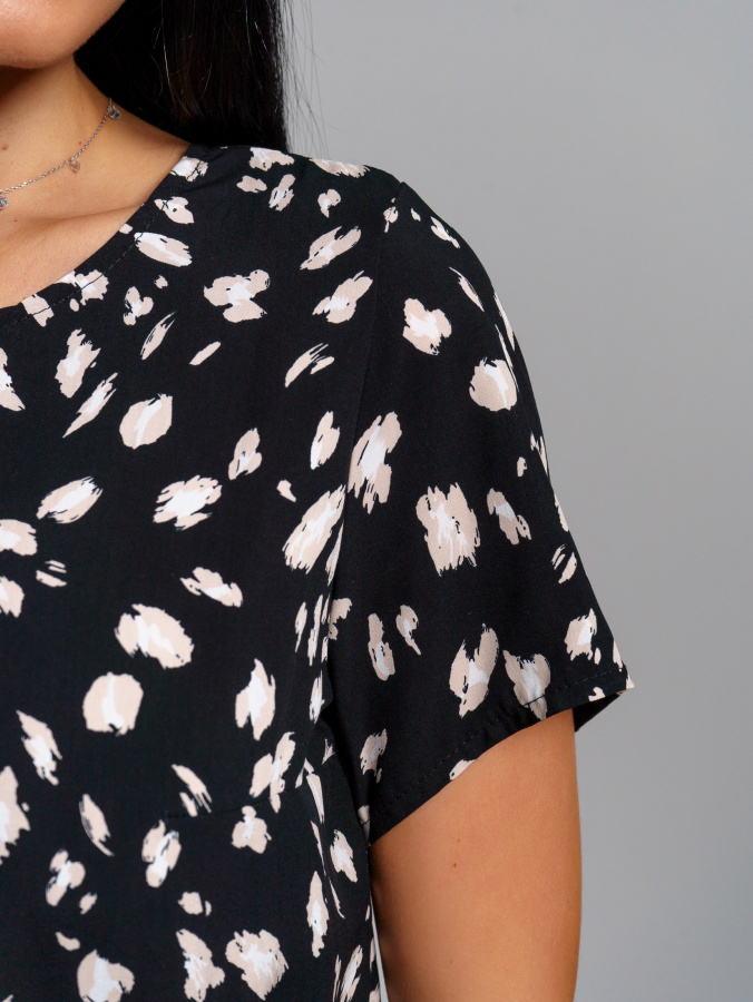 Ассоль(леопард черный) платье