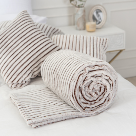 Вертикаль(пастель) плед велсофт