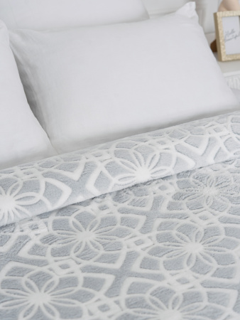 Лотос(серебро) плед велсофт