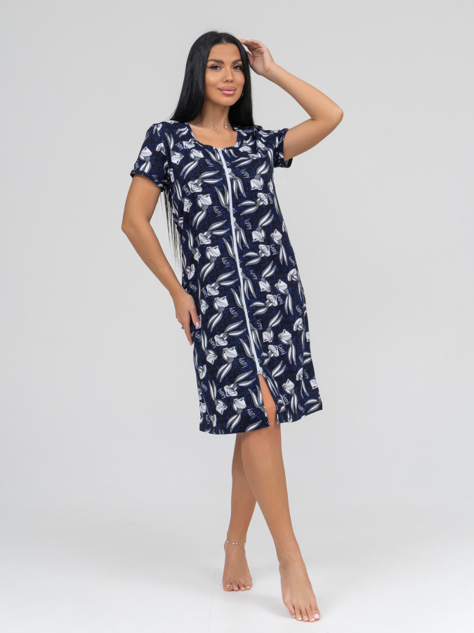 Зая (индиго) халат