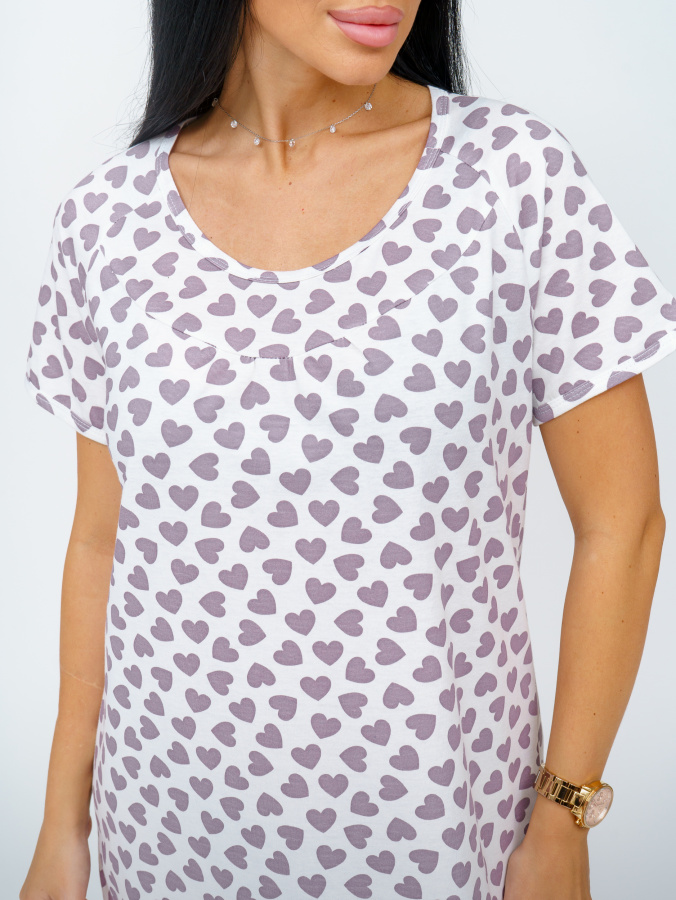 Ульяна(сердечки) сорочка ночная Ульяна(сердечки) сорочка ночная