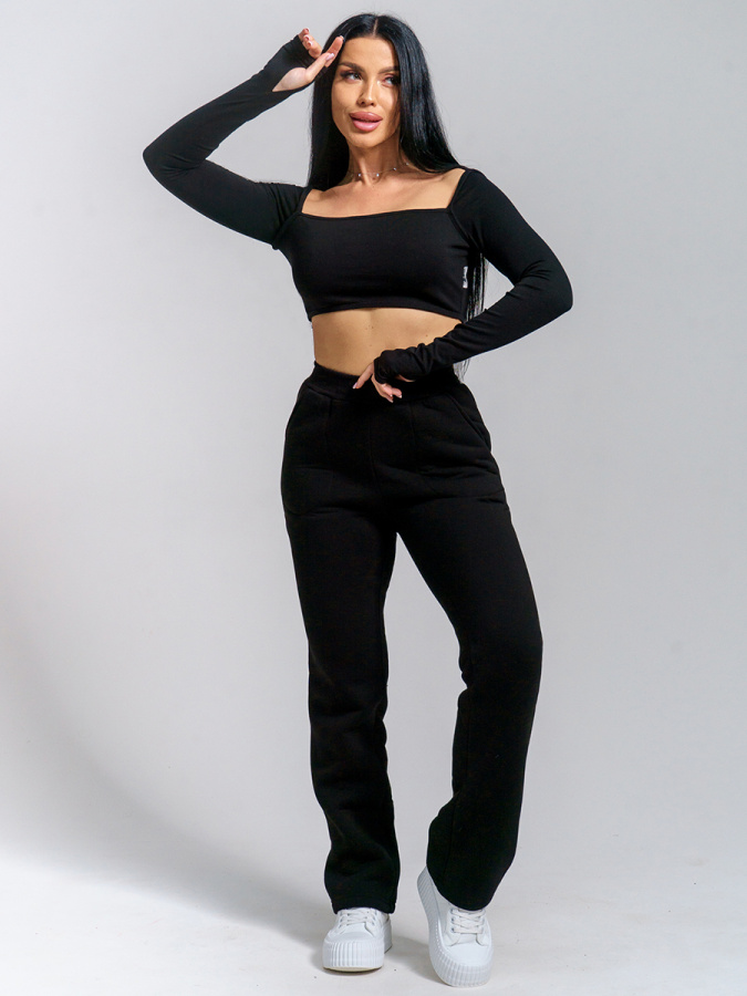 Зара(чёрный) брюки