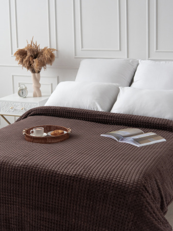 Мозаика(шоколад) плед велсофт