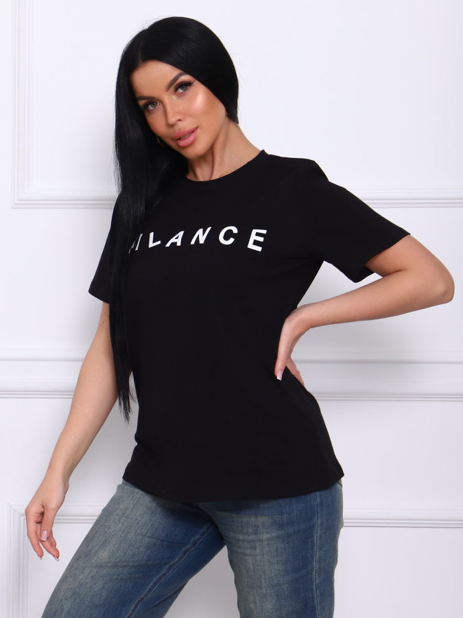 Баланс(чёрный) футболка женская